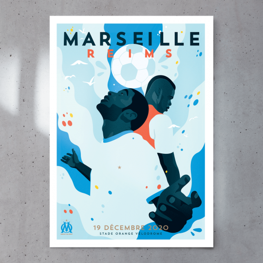 Affiche Match Officielle OM / Stade de Reims
