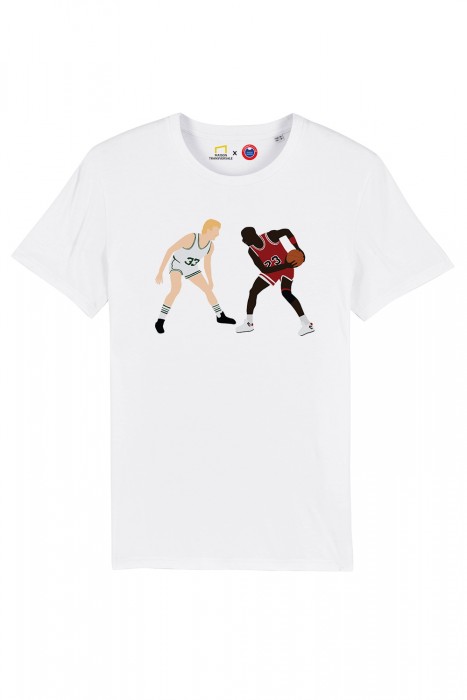 T-shirt Bird vs Jordan
