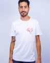 T-shirt Coq Fusain (cœur)