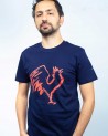 T-shirt Coq Fusain