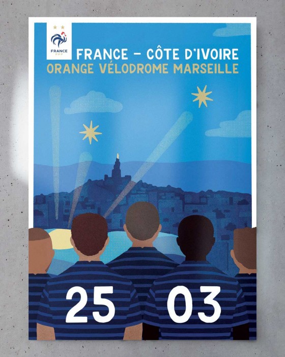 Affiche Officielle France / Côte d'Ivoire