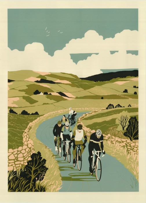 Sérigraphie "Uphill & Down Dale"